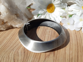 Armband - geborsteld zilver