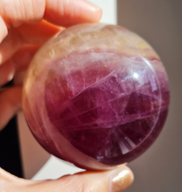 Fluoriet Regenboog Edelsteen Bol no.9