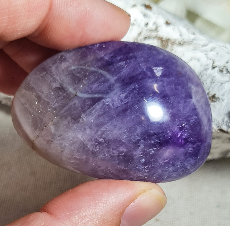 Amethist Handsteen no.4  - 4,5 cm Edelsteen