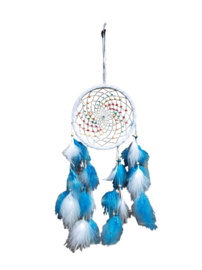 Dromenvanger wit - blauw - 20 cm
