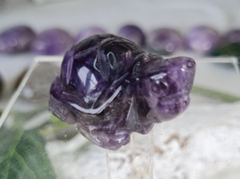 Schildpad Amethist Edelsteen - 4 cm