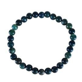 Edelsteen Armband Mosagaat Kogelarmband 6 mm