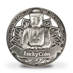 Geluksmunt -  Lucky Coin - Boeddha
