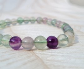 Edelsteen Armband Fluoriet - 6 mm