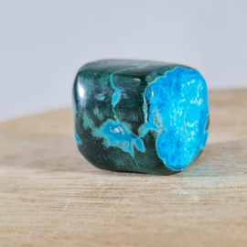 Chrysocolla Malachiet Trommelsteen no.3 - 2,5 cm