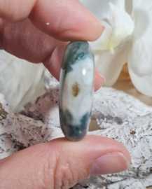 Mosagaat Platte Steen 3,5 cm no.5 Edelsteen