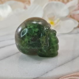 Schedel / Skull Fluoriet Edelsteen