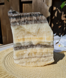 Zebra Calciet - Ruw - 14cm - no.2 Edelsteen