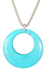 Ketting Turkoois Cirkel