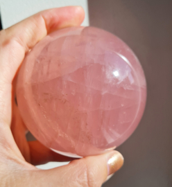 Rozenkwarts - Edelsteen bol - no.2 - 7,5 cm