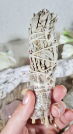 Witte Salie Smudgestick Love Spirit Rozenkwarts 12,5 cm