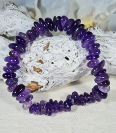 Edelsteen Armband Amethist Ronde Splitstenen