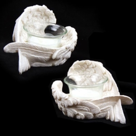 Theelichthouder - Sfeerlicht - Engelen Vleugels - 12 cm