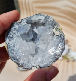 Chalcedoon - Geode - Mexico - 6 cm - Edelsteen