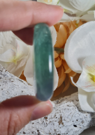 Fluoriet Platte Steen 4 cm no.1 Groen