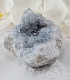 Celestien Geode Edelsteen - 9cm - Blauw