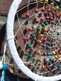 Dromenvanger wit - blauw - 20 cm