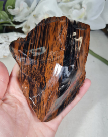 Mahonie Obsidiaan Ruw 12 cm