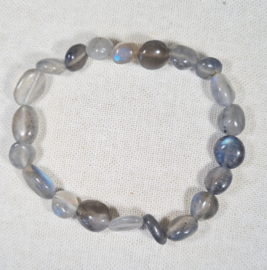 Edelsteen Armband Labradoriet Trommelsteen 6-8 mm