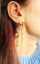 Oorbellen Zeester Ketting - Stainless Steel no.25
