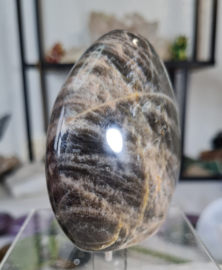 Zwarte Maansteen Edelsteen Sculptuur 7,5 cm no.4