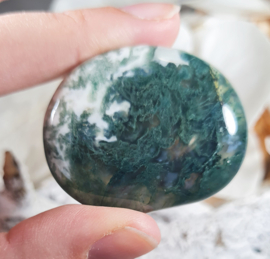 Mosagaat Platte Steen 4,5 cm no.2 Edelsteen