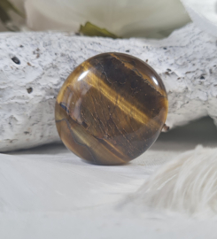 Tijgeroog Platte Steen no.7 - 3,5 cm Edelsteen