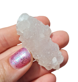 Apofylliet en Chalcedoon Edelsteen Cluster - no.10 - 5 cm