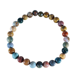Armband - Oceaan Jaspis - 6mm