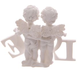 Beeld Engelen - Cherubijnen - LOVE letters - 11,5 cm