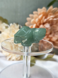 Schildpad Aventurijn groene Edelsteen - 4 cm - Geluk en Bescherming