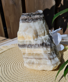 Zebra Calciet - Ruw - 14cm - no.2 Edelsteen