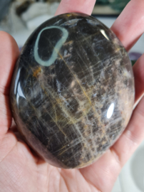 Zwarte Maansteen Edelsteen Sculptuur 8 cm no.3