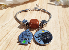 Armband - Carpe Diem - Vriendschap - Goudsteen