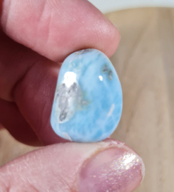 Larimar Trommelsteen - no.1 - 2 cm