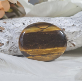 Tijgeroog Platte Steen no.1 - 4 cm Edelsteen