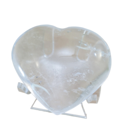 Bergkristal Edelsteen Hart - No.05 - Madagaskar - 5 cm