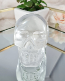 Schedel / Skull Bergkristal Edelsteen - 6,7 cm