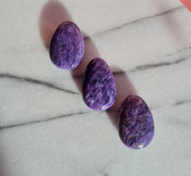 Charoiet Edelsteen Hanger - doorboorde hanger - 3,2cm - no.3