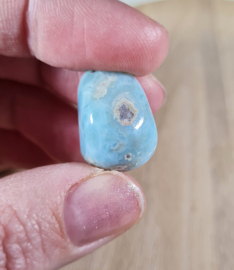 Larimar Trommelsteen - no.2- 2 cm