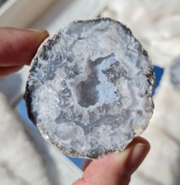 Chalcedoon Edelsteen Geode - Mexico - 4,7cm