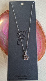 Ketting You're unique - Quotes to live by - zilverkleur