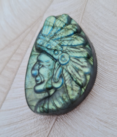 Indiaan Labradoriet 4 cm Carving