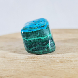 Chrysocolla Malachiet Trommelsteen no.2 - 3,5 cm
