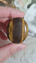 Tijgeroog Platte Steen no.1 - 4 cm Edelsteen