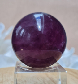 Fluoriet Paars Edelsteen Bol - 4,6cm