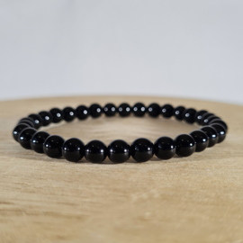 Edelsteen Armband Onyx Kogelarmband 6 mm