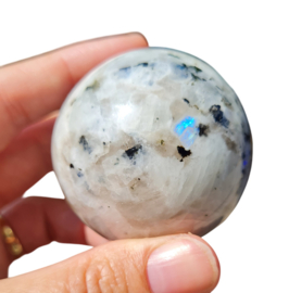 Regenboog Maansteen - Edelsteen Bol - no.1 - 5 cm