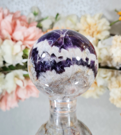 Chevron Amethist Edelsteen Bol no.5 - 7 cm