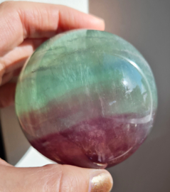Fluoriet Regenboog Edelsteen Bol no.11